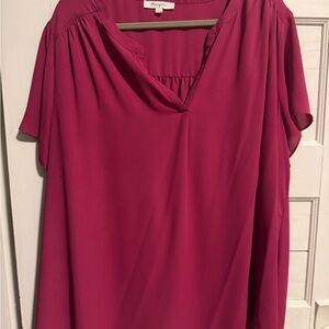 Elegant Magenta Blouse by Ann Taylor